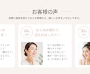 女性向け美容LPを制作します 女性向けデザインで集客導線まで設計します イメージ8