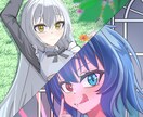 キャラクターイラスト描きます 実績作りのため値下げお安くします【10名まで】 イメージ1