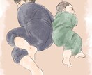 ほんわかイラストを描きます お写真を元にイラストを描かせていただきます イメージ4