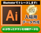 AI画像をイラストレーターで印刷データ化します 生成AIの崩れをイラレで清書！印刷所へ入稿できるデータへ イメージ1