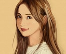 キャンバスのような質感のある似顔絵を描きます シックで温かみのある落ち着いたイラストをどうぞ。 イメージ4