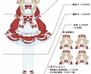 可愛くて魅力的な1枚絵､アイコン､立ち絵を描きます フリルが沢山着いた可愛い衣装を着てる女の子を沢山描きます!! イメージ2