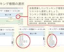 最大500銘柄の指定ランキングを自動更新します 楽天RSSを使って、作業効率化に貢献♪ イメージ5