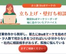 少人数BtoBマーケの立ち上げを壁打ちします 社内に相談相手がいない1人・少人数マーケターの孤独に寄り添う イメージ1