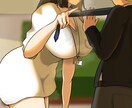 SNS用むっちり大人お姉さん系キャラクター描きます SNSアイコンや壁紙、ヘッダーに最適な一枚をお作りします イメージ2