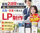 先着5名様限定！成果を意識したLPを作ります 構成案→初稿→修正3回で、広告・営業に使えるLPをお届け！ イメージ1