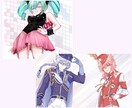 歌い手・配信・動画☆サムネ、ロゴ、イラスト描きます ☆かわいい！キラキラ☆透明感で目を引くエモい色彩感覚と光！ イメージ7