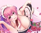 萌えな女の子のアイコン、ヘッダー描きます むちっとかわいい女の子ならお任せください⭐️ イメージ1