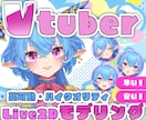 早く安く！高可動なLive2Dモデリングをします 現役Vtuberがクオリティの高いモデルを制作します。 イメージ1