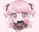 可愛い絵柄のアイコン・ミニキャライラスト描きます キラキラした少女のイラストが得意です。商用利用料込。 イメージ2