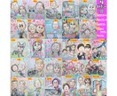そっくりでかわいいお母さんの似顔絵を描いています ○最短当日発送○1500円～○プロ職人色紙筆画水彩○送料込み イメージ6