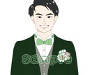 リアル風な名刺やWebでも使える似顔絵描きます 大人っぽく軽いタッチでSNSやウェディングに使えます！ イメージ3