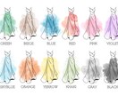 特典あり◎ドレス色当てクイズテンプレート作成します 2パターンより選択可！プレ花さん向け♪ イメージ6
