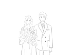 お写真を元にシンプルでおしゃれなイラスト書きます ウェディングやSNSのアイコン、名刺、プレゼントにも！ イメージ2