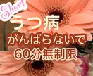 LINE感覚★うつ病のお悩み辛さお聞きします ★うつ病10年（寛解）★閉鎖病棟へ強制入院した私が聞きます イメージ1