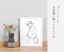シンプルでオシャレな線画イラスト描きます 線画と着色の2パターン納品で活用度無限大！ イメージ4
