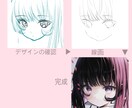漫画風、アニメ風、病み系、ちびキャラ対応します アイコン、イラスト作成いたします。24時間以内に返信します！ イメージ2
