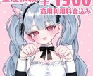 超低価格！猫耳メイド服イラストを作成します 商用利用料金込み！最速２日～スピード納品 イメージ1