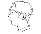 シンプルな横顔似顔絵描を描きます SNSなどでの使用可能！※詳しい利用法は以下をご覧ください イメージ3