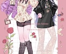 キラキラポップな可愛い女の子を描きます グッズ、記念イラストにおすすめです！！ イメージ7