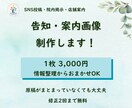 告知・案内画像を見やすく伝わるデザインにします 情報整理からお任せOK｜SNS・院内・店舗の案内に対応 イメージ1
