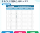 介護施設向け)Excelで勤務表を自動作成します 施設ごとの作成条件を反映し自動作成！作成の負担を減らします。 イメージ4