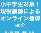 小中学生を対象にオンライン指導いたします 小中学生対象！現役個別指導塾講師がオンライン指導いたします！ イメージ1