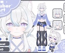 可愛いVtuberキャラクターを制作します 1年後もアップデート対応｜成長するVtuberモデル制作 イメージ4