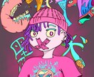 オリジナルイラスト制作いたします 個人的なスタイルイラスト制作です イメージ2