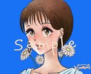 70～80年代少女漫画テイストのアイコン描きます レトロな少女漫画テイストのSNSアイコンです。 イメージ8