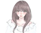 やさしい雰囲気のおしゃれ美女アイコン描きます 顔出し無しでおしゃれ可愛いSNS活動をしたい方におすすめ イメージ4