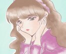 水彩タッチ☆ほんわか女の子のイラスト描きます SNSアイコンや名刺などにご利用可能です☆ イメージ4