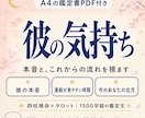 彼の気持ち|本音と今後の流れを視ます 四柱推命×タロット✨1500字超の鑑定文＋鑑定書PDF付 イメージ1