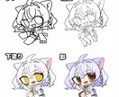 高クオリティのデフォルメイラストを描きます 配信活動のアイコンやスタンプに！ イメージ5