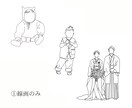 シンプルで温かみのあるウエディングイラスト描きます サンクスタグ等のペーパーアイテムに最適◎ イメージ2
