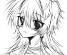 白黒の絵を描きます 白黒の落描きを平成風の萌え絵やかっこいい絵柄で描きます♩ イメージ2