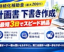 持続化補助金の申請に必要な文章・下書きを準備します 質問に答えるだけ！店舗向けの持続化補助金・計画書作成代行 イメージ1