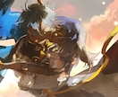 カップルイラストお描きします 素敵なシーンの一枚絵に詰込みイラストもお描きします౨ৎ ⋆｡ イメージ1