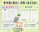業務管理表をExcelで作成します シフト・在庫・工程表を関数対応 イメージ3