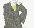 シンプルな全身絵 バストアップイラストを描きます お気に入りのコーデや服装を 立ち絵でもお好きなポーズでも イメージ2