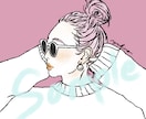 商用利用可！きゅんとトキメクお洒落な似顔絵描きます SNSのアイコンにどうぞお使い下さい！ イメージ1