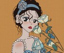 SNS用レトロ感な漫画風アイコン作成します SNSやLINEなど用かわいくてレトロなイラストを描きます イメージ7