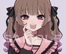 SNSのアイコンを描きます かわいい/かっこいい/病み系などさまざま対応可能◎ イメージ2