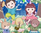 可愛い子どもイラスト人物動物のイラスト描きます 挿し絵、子供向けグッズ★商用利用可 イメージ6