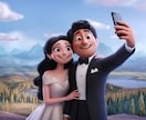 3Dアニメ風ウェルカムボード（ピクサー風）作ります お二人の思い出や個性を世界観に反映してゲストを盛り上げます イメージ9