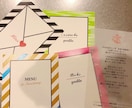 wedding♡ペーパーアイテムデザインします ペーパーケースと５枚のカードがセットになったデザインです イメージ2