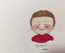 ほんわか暖かみのある雰囲気の似顔絵描きます プレゼント、家族やカップルの記念、名刺、暑中見舞いなどに イメージ3