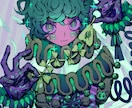 可愛い女の子のイラストを描かせていただきます 可愛い・ちょっと不気味な雰囲気のイラストが得意です イメージ5
