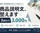 商品の魅力が伝わる説明文を3点作成します 接客・販売経験を活かし、読みやすい商品紹介文に イメージ1