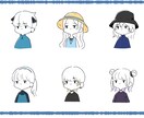 ラフでゆるめな人物イラスト描きます SNSでのアイコンにぴったりです！ イメージ1